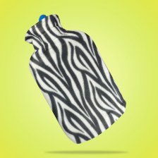 کیسه  آب گرم کاوردار Sam Med - راه راه سیا ه و سفید